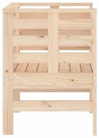 Cadeiras de jardim 2 pcs 61,5x53x71 cm madeira de pinho maciça