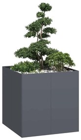 Vaso floreira 80x80x80 cm aço antracite