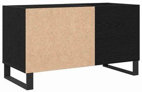Armário de Registo vidaXL Carvalho Preto 84,5x38x48 cm Madeira Ingenie