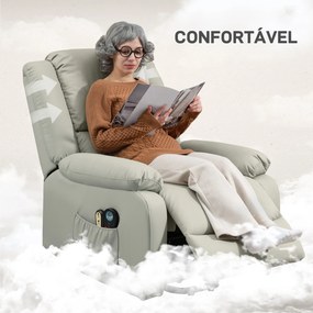 Poltrona Relax Levanta Pessoas Elétrica Poltrona com 8 Pontos de Massa