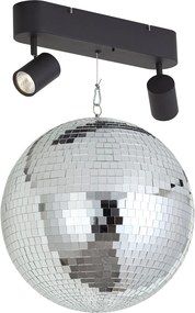 Candeeiro Suspenso Retro Bola de Discoteca Incl. LED 2 Luzes com Controlo Remoto - Discoball