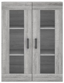 Armário alto 69,5x34x180 cm derivados de madeira sonoma cinza