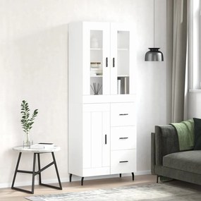 vidaXL Armário alto 69,5x34x180 cm derivados de madeira branco