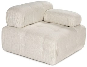 Sofá de 1 Lugar Doblo – Creme – 100x100x80 cm