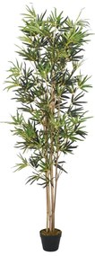 358958 vidaXL Árvore de bambu artificial 368 folhas 80 cm verde