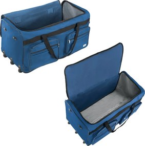 Saco de viagem com rodas XXL 160L  85 x 43 x 44 cm azul