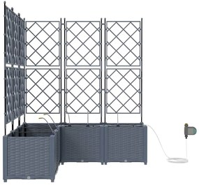 Jardineiras de Jardim 1 pc Cinzento-claro 120 x 120 x 142 cm