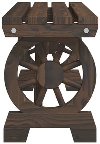 3 pcs conjunto de jantar p/ jardim madeira de abeto maciça