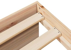 Sofá-cama com colchão 90x190 cm madeira de pinho maciça