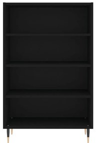 Armário alto 57x35x90 cm derivados de madeira preto