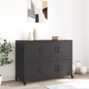 Aparador 100,5x39x72 cm aço preto