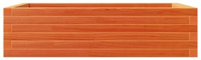 Vaso/floreira de jardim 90x60x23 cm pinho maciço castanho-mel