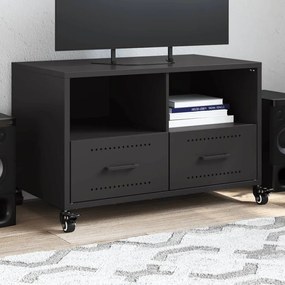 Móvel de TV 68x39x43,5 cm aço preto