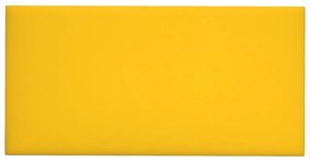 Painel de parede 12 pcs 60x30 cm veludo 2,16 m² amarelo