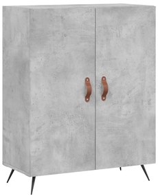 Armário alto 69,5x34x180 cm derivados de madeira cinza cimento