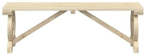 3 pcs conjunto de jantar p/ jardim madeira de abeto maciça