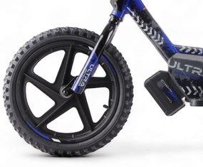 Bicicleta de equilíbrio elétrica para crianças de 24 volts, 16 polegadas - azul