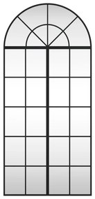 Espelho de parede arqueado 60x130 cm ferro preto