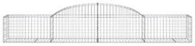 Cestos gabião arqueados 12pcs 300x50x40/60 cm ferro galvanizado