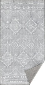 Tapete boho elegante 150x80 cm para uma decoração acolhedora da sala de estar Cinzento