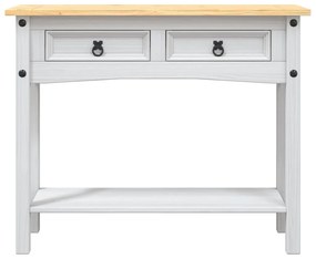 Mesa consola Corona pinho mexicano 90x34,5x73 cm branco