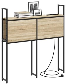 Cabeceira de armazenamento com cabeceira Carvalho sonoma 75 cm
