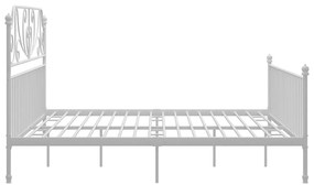Estrutura de cama metal 180x200 cm branco