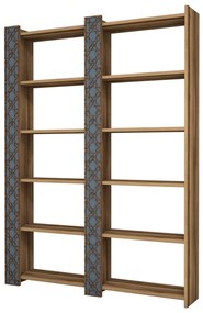Estante City – Nogueira – 124,6 x 170 x 24,2 cm