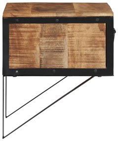Mesa de cabeceira 40x35x40 cm madeira de mangueira maciça