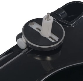 Tampo de sanita fecho suave com design remoção rápida preto
