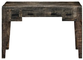 Secretária 110x50x75 cm madeira de mangueira maciça preto