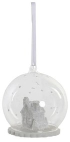Bola de Natal DKD Home Decor Resina Cristal (8.4 x 8.4 x 8.4 cm)