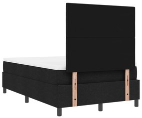 Cama Box com Colchão Preto 120x200 cm Tecido