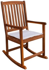 vidaXL Cadeira de baloiço para jardim madeira de acácia