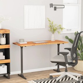 vidaXL Tampo de secretária retangular 120x50x2,5 cm acácia maciça