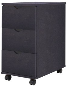 Unidade de gavetas 33x45x60 cm preto