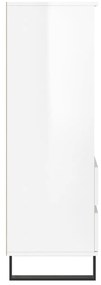 Aparador 40x36x110 cm derivados de madeira branco brilhante