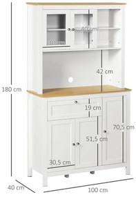 Armário Alto de Cozinha Luces - Design Contemporaneo