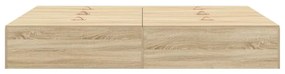 Estrado de Cama Storage em Carvalho Sonoma 140x200 cm