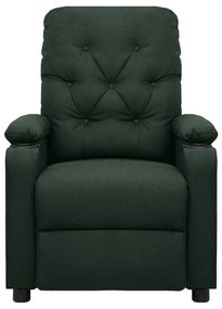 Poltrona de massagens tecido verde-escuro