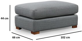 Sofá de Canto Loop - Cinza Claro - 246 cm x 266 cm