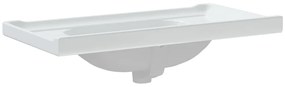Lavatório casa de banho retangular 91,5x48x23cm cerâmica branco