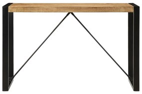 Mesa de jantar 120x55x76 cm madeira de mangueira maciça áspera