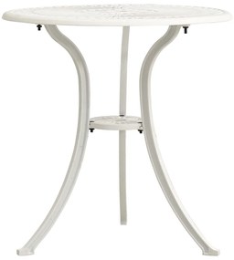 3 pcs conjunto de bistrô alumínio fundido branco