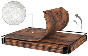 Sapateira em plástico 43 x 31 x 173 cm Castanho vintage