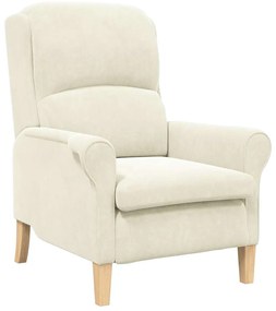 Poltrona Creme Creme Poltrona de tamanho padrão