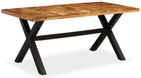 Mesa de jantar madeira maciça de mangueira e acácia 180x90x76cm