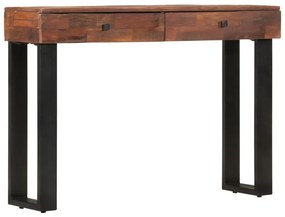 vidaXL Mesa consola 110x30x76 cm madeira recuperada maciça