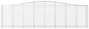 Cestos gabião arqueados 8pcs 400x50x100/120cm ferro galvanizado