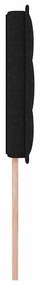 Cabeceira vidaXL Design Linhas Preto 90 cm Tecido
